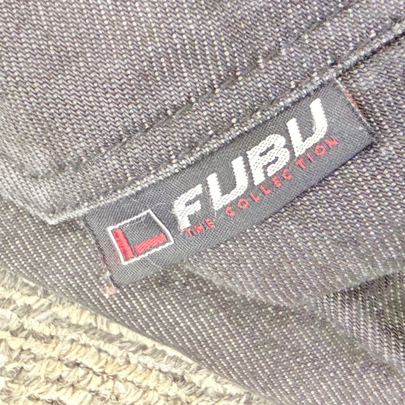 VTG FUBU Dark Gray Men's Relaxed Denim Cargo Jeans 34/34 - Picture 8 of 16